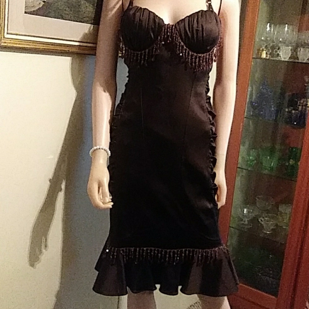 Vintage Issue Bollywood Bronz/ Ruby Jewels ruched